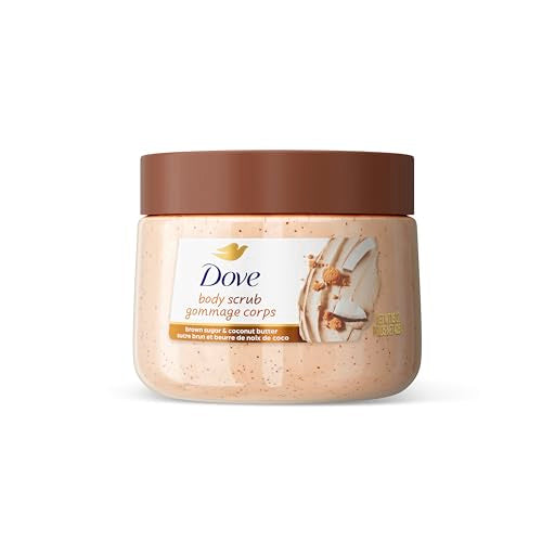 Dove Brown Sugar and Coconut Butter Body Scrub Exfoliates and Deeply Nourishes for Smooth, Radiant Skin 15 oz Beauty & Personal Care Dove