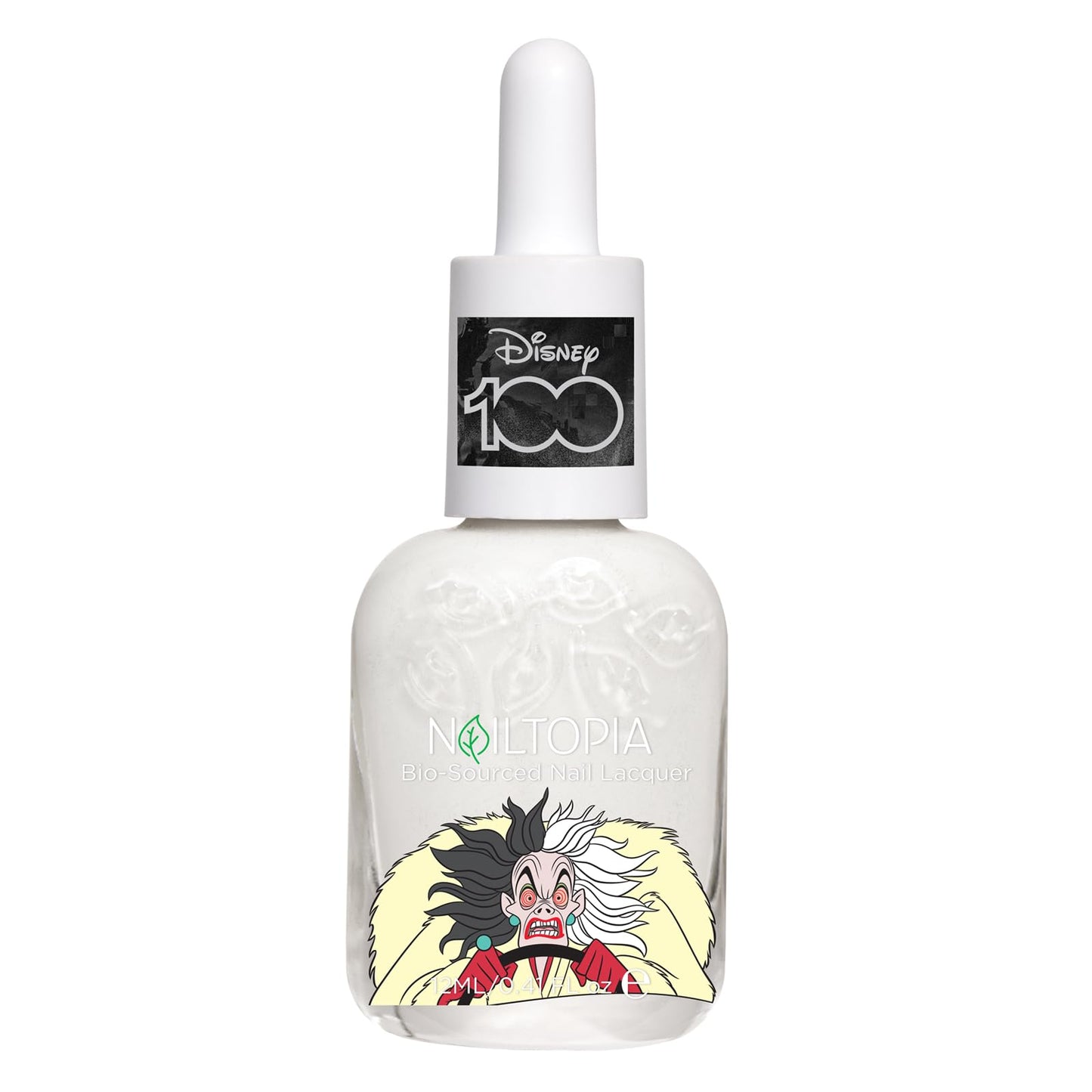 Nailtopia Bio-Sourced Chip Free Nail Lacquer Disney Collection, Cruella, 0.41 oz - All Natural - Vegan - Strengthening - Quick-Dry - Long Lasting Beauty & Personal Care Nailtopia