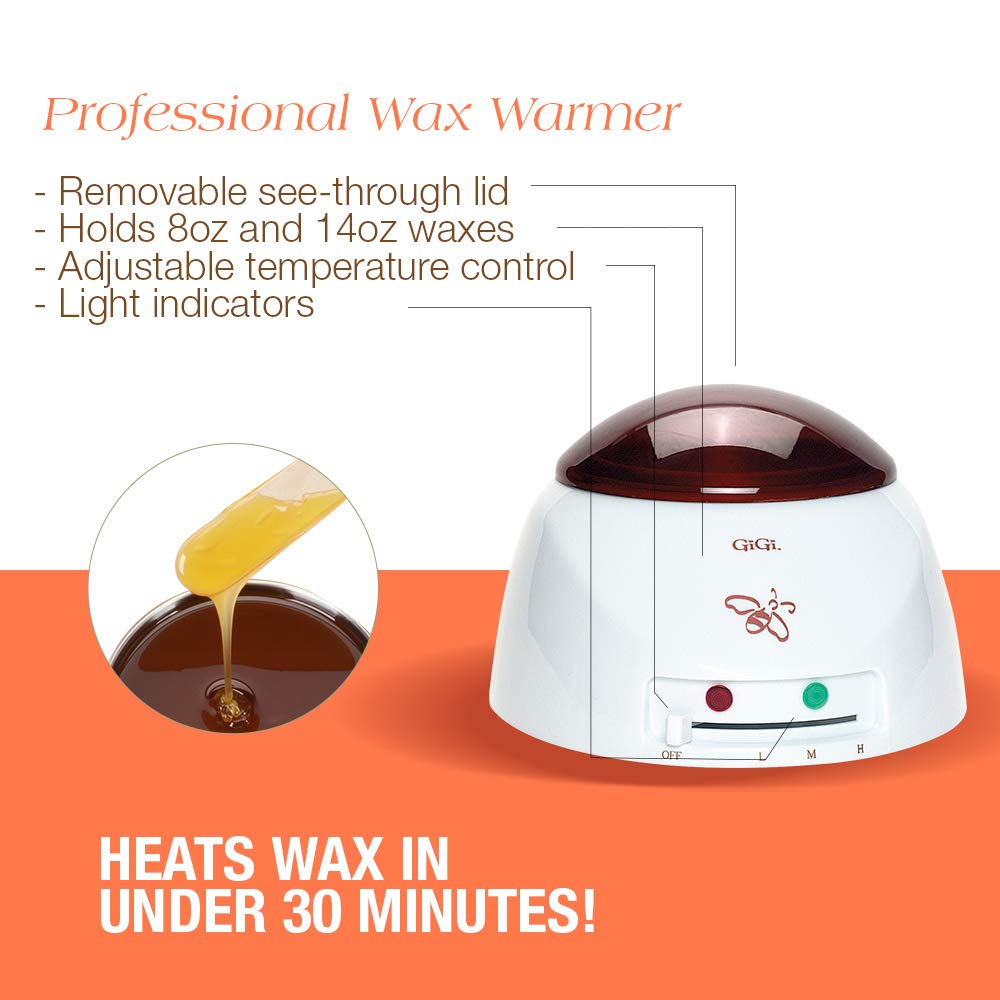 GiGi Waxing Starter Kit - At-Home Hair Removal Kit for Face & Body, Soft Wax Warmer, Pre & Post Waxing Care Beauty and Personal Care GIGI