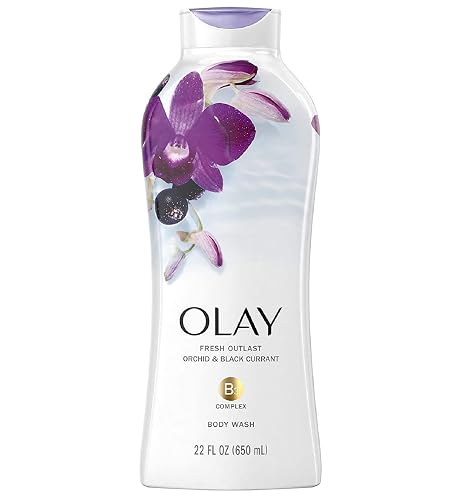 Olay Body Wash Fresh Soothing Orchid & Black Currant 22 Ounce (650ml) (3 Pack)3 Beauty & Personal Care Olay