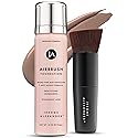 Jerome Alexander MagicMinerals AirBrush Foundation - 2 Piece Set with Airbrush Foundation and Kabuki Brush - Spray Makeup with Anti-aging Ingredients