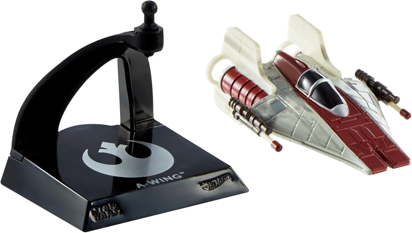 Hot Wheels Star Wars Starships Select A-Wing # 19, 1:50 Scale Premium Die-Cast Vehicle