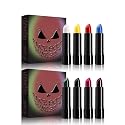 Halloween Face Paint Kit, 4 Colors Lipstick Set?Water-Based Non-Toxic Makeup for Face & Body | Easy Wash Off for Costume Parties, Kids, Adults