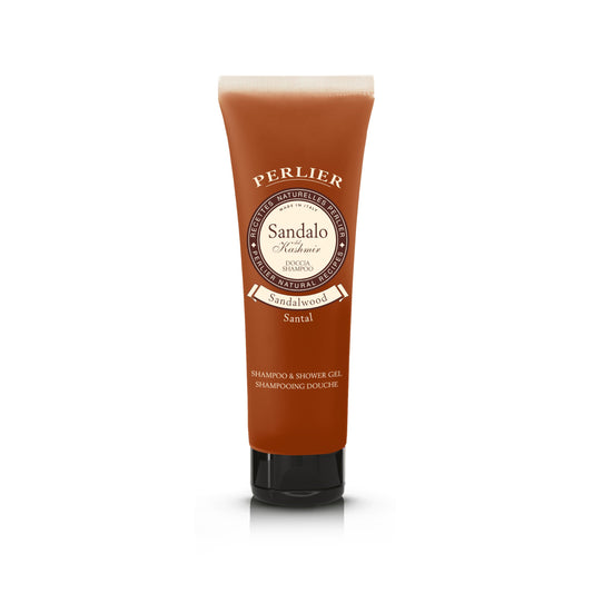 Perlier: "Sandalo del Kashmir" Shampoo & Shower Gel, Sandalwood Scent 8.4 Fluid Ounces (250mL) Tube [ Italian Import ]