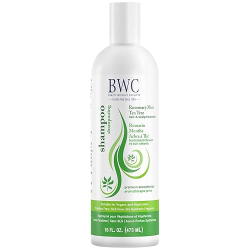 Beauty Without Cruelty Shampoo, Clarifying Rosemary Mint Tea Tree - Aromatherapy Hair & Scalp Treatment, SLS-Free, Vegan-Friendly & Cruelty-Free, 16