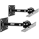 Pyle Universal Speaker Mounting Bracket - Ceiling & Wall Speaker Mount with Adjustable Swivel Tilt, 13.4" Retractable Telescopic Arm, 75 lbs Max Load…