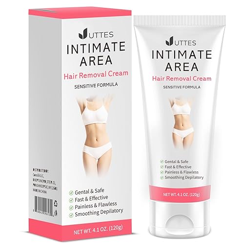 Intimate/Private Hair Removal Cream for Women, for Unwanted Hair in Underarms, Private Parts, Pubic & Bikini Area, Painless Flawless Depilatory Cream