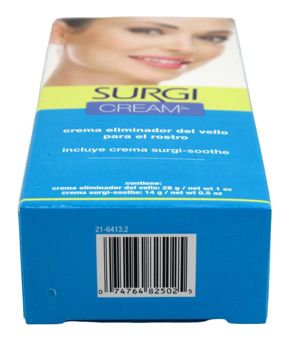 Surgi Cream Hair Remover Face 1 Ounce Fresh Scent (29ml) (2 Pack)