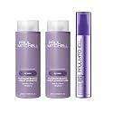 Paul Mitchell Platinum Blonde Trio Set - Shampoo, Conditioner and Toning Spray for Natural and Color-Treated Blonde, White and Silver Hair - Banishes