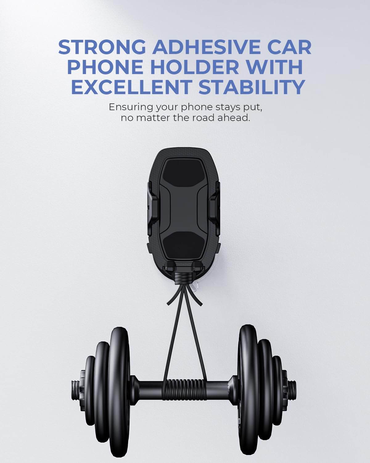 Primoov Phone Holders for Your Car | Car Phone Holders for IPhone with 360-Degree Rotation | Dashboard Cell Phone Holder | Easy Installation & Strong…