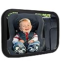 Shynerk Baby Car Mirror, Rear Facing Car Seat Mirror Safety for Infant Newborn, Baby Mirror with Wide Rearview & 360° Rotation, Shatterproof & Easy…