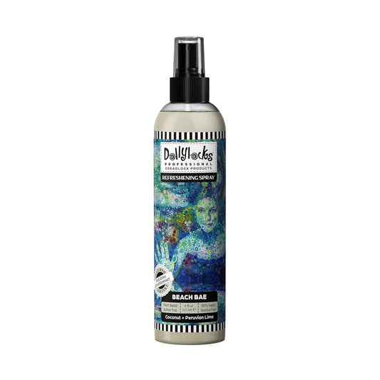 Dollylocks Refreshening Spray for Locs, Braids, Extensions, Dreadlocks | Coconut Lime | Plant-based, Residue-free, Sulfate-free | Refresh Moisturizing
