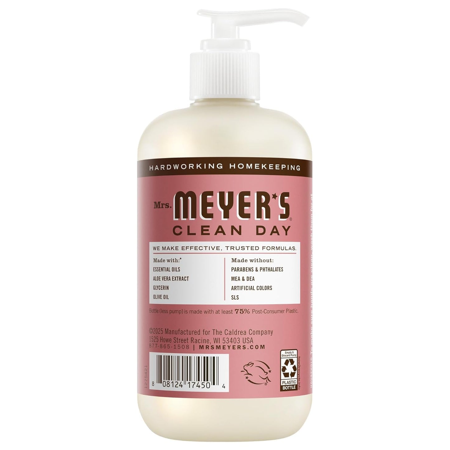 MRS. MEYER'S Liquid Hand Soap 12.5 OZ Scents Variety Pack 6 ( Rosemary, Basil, Geranium, Honeysuckle, Lavender, and Lemon Verbena)