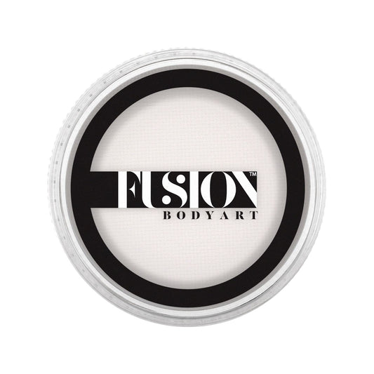 Fusion Body Art Pro Face Paint | Prime Paraffin White (32gm), Professional Quality Water Activated Face and Body Paint Supplies Single Makeup Cake