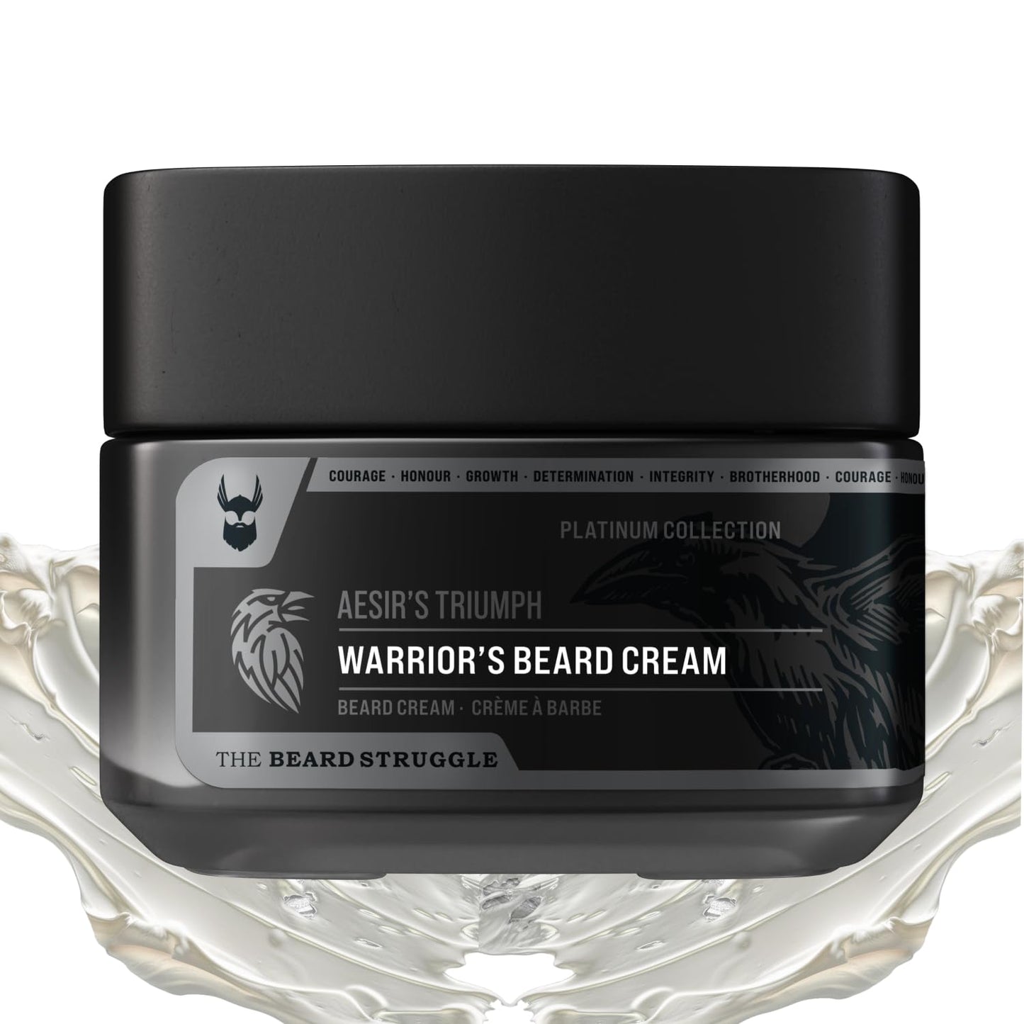 Beard Cream for Men by Beard Struggle - Itch Relief Softener & Moisturizer - Keep Your Beard Growth Hydrated & Refreshing - Platinum Collection Beauty and Personal Care The Beard Struggle
