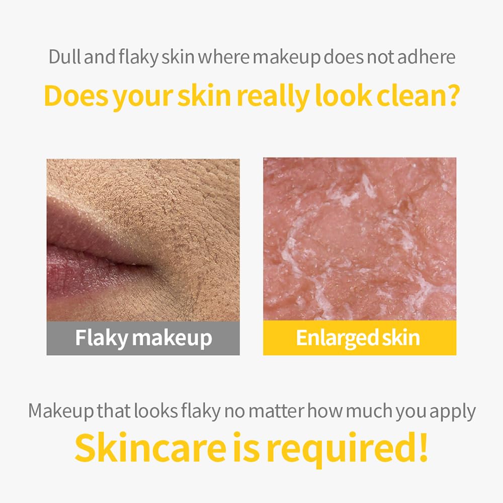 SECRETKEY Lemon Sparkling Peeling Gel, Lemon Extract with AHA & BHA, Gentle Exfoliator for Radiant, Smooth-Looking Skin, Helps Refine Pores and Uneven