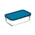 Bormioli Frigoverre J600302 - Rectangular Container 21x13 cm. Frigove Blue