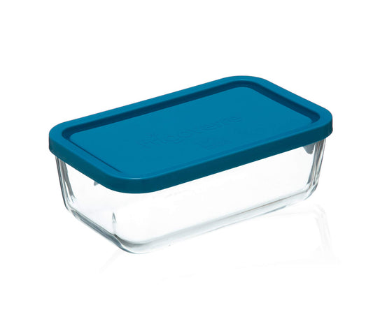 Bormioli Frigoverre J600302 - Rectangular Container 21x13 cm. Frigove Blue