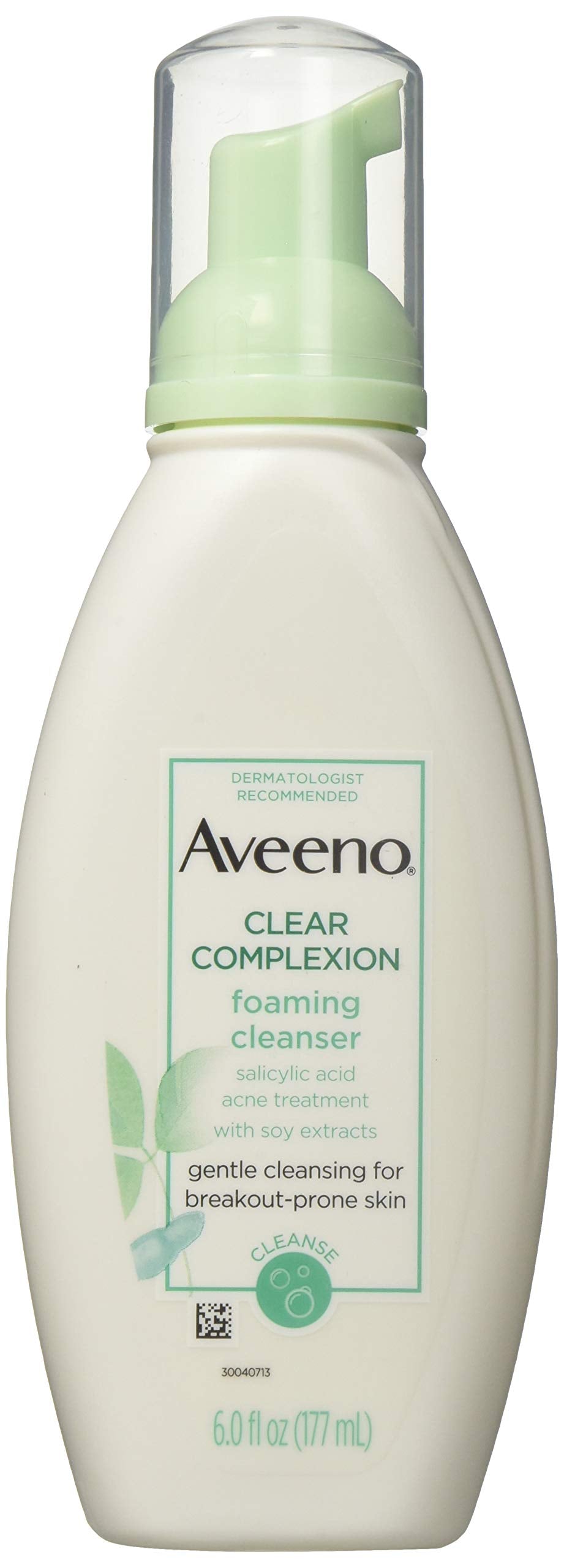 Aveeno Clear Complexion Foaming Cleanser, 6 Fluid Ounce - 12 per case.