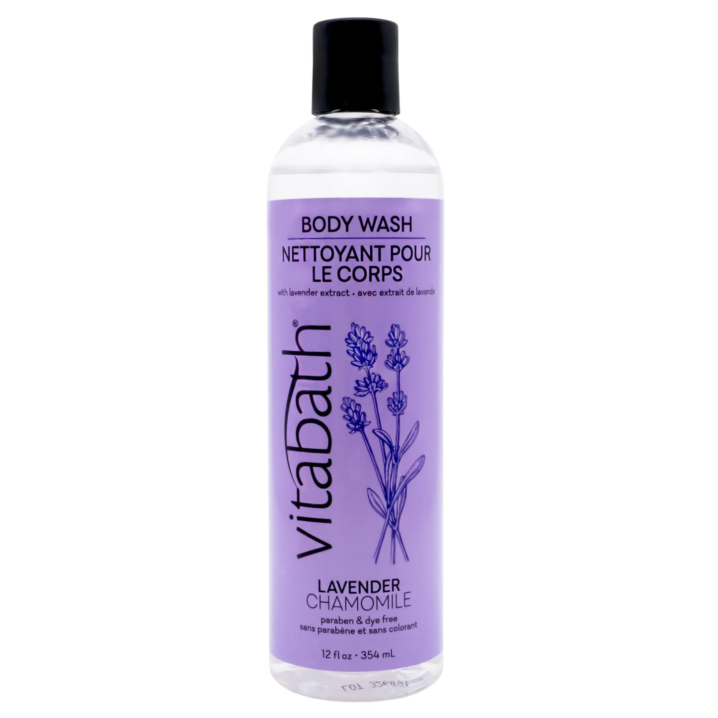 Vitabath Lavender & Chamomile Body Wash Moisturizing Bath & Shower Cleanser & Skincare Radiant Detox & Restore Nourishing Body Polish - Cruelty-Free
