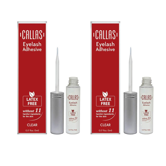 Eyelash Adhesive Clear (Latex Free) 2 sets