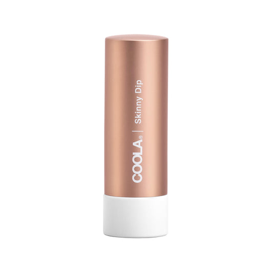 COOLA Organic Tinted Lip Balm & Mineral Sunscreen with SPF 30, Dermatologist Tested Lip Care for Daily Protection, Vegan, Skinny Dip, 0.15 Oz