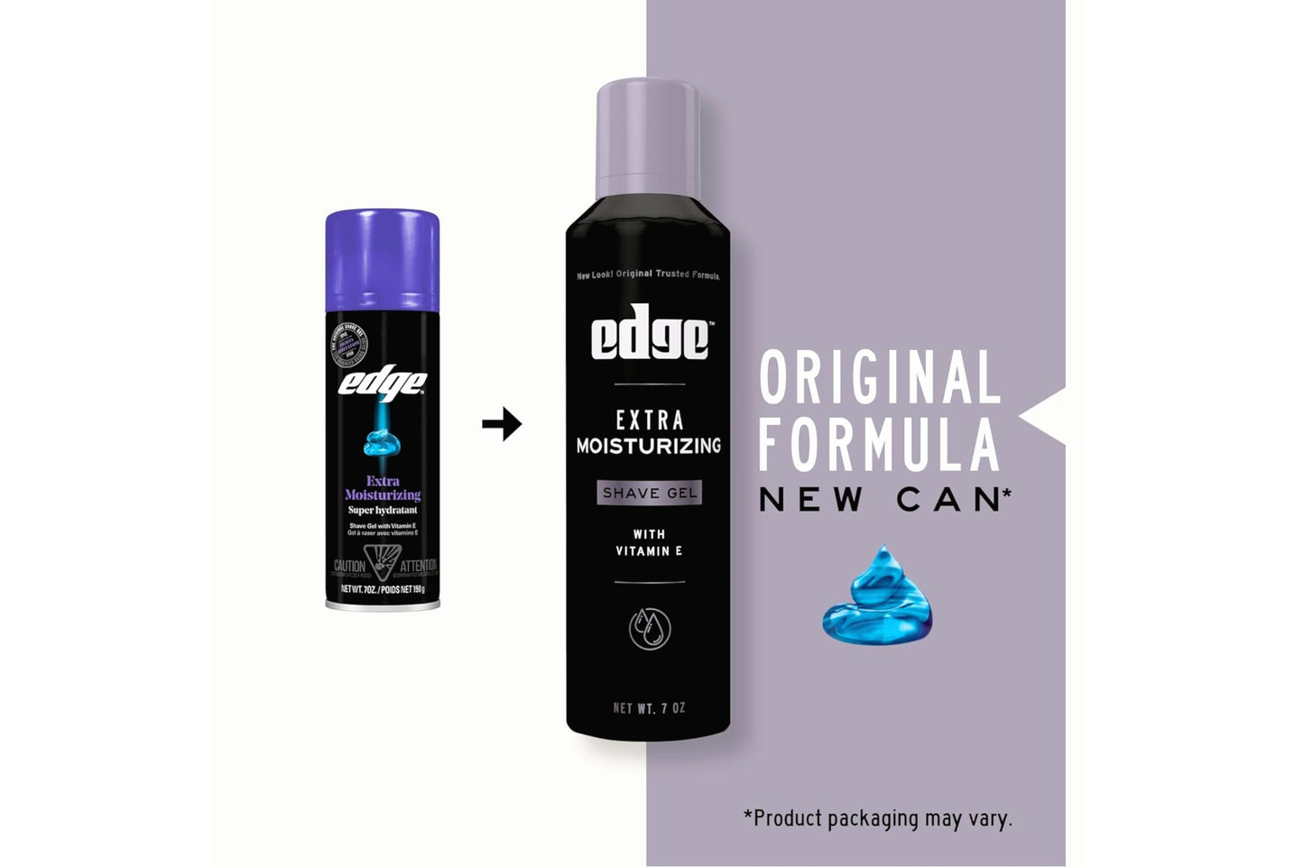 Edge Extra Moisturizing Shave Gel with Vitamin E, Moisturizes, Protects and Soothes To Help Reduce Skin Irritation, 7 oz - 8 Pack Beauty and Personal Care Edge