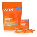 Carpe Sweat Absorbing Face Wipes (15 Facial Wipes). Witch Hazel & Tea Tree Oil Wipes Infused with Eucalyptus. Energizing, Refreshing, and Soothing