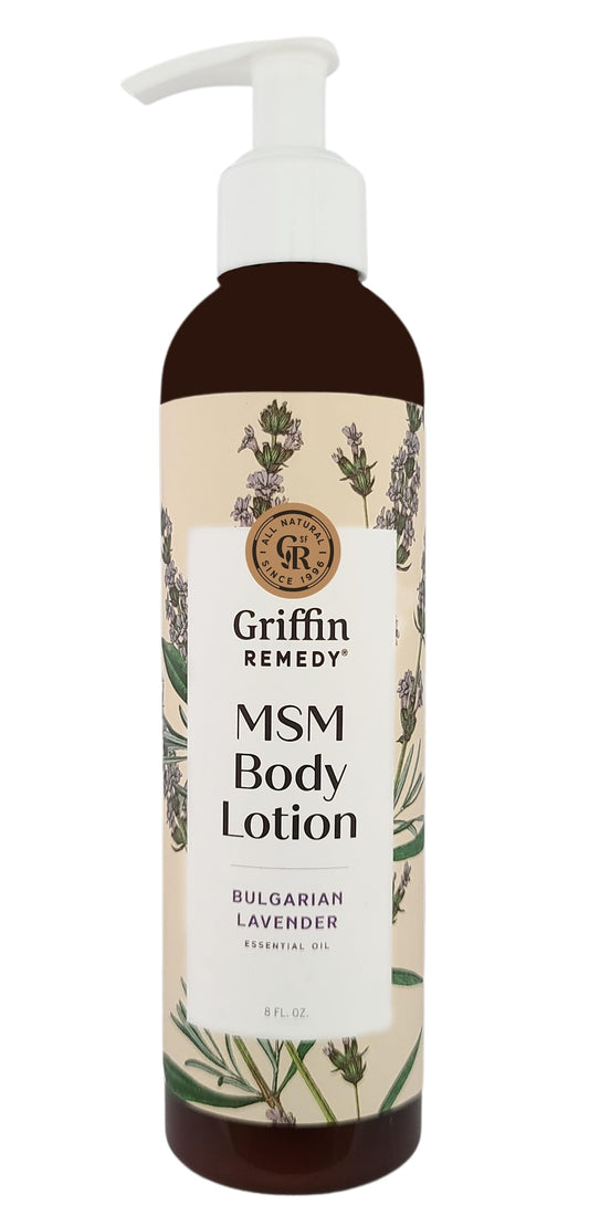 Griffin Remedy Bulgarian Lavender Body Lotion with MSM -8oz Beauty & Personal Care Griffin Remedy