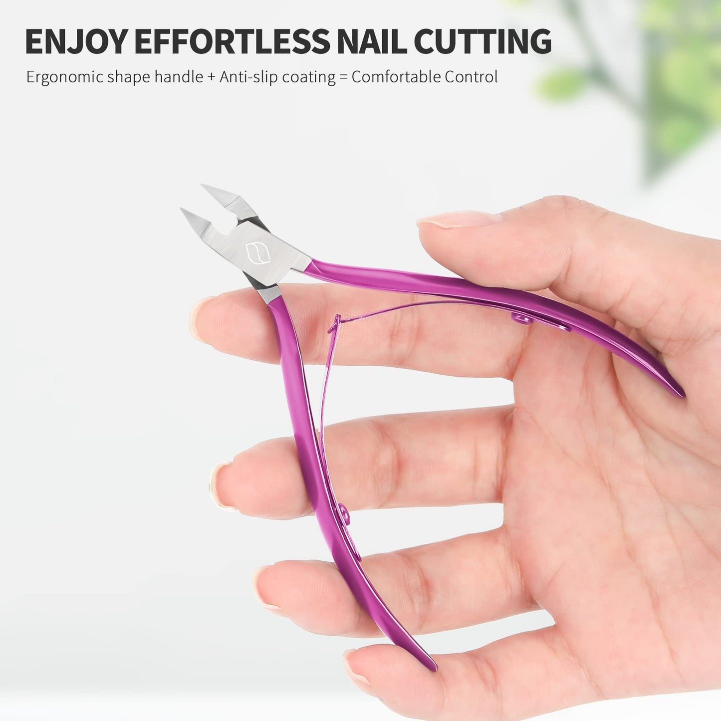 FERYES Toenail Clipper Straight Blade for Ingrown and Thick Nails - Stainless Steel and Sharp Pointed Tip Ingrown Nail Clipper - Wide Jaw Toe Nail Beauty and Personal Care FERYES