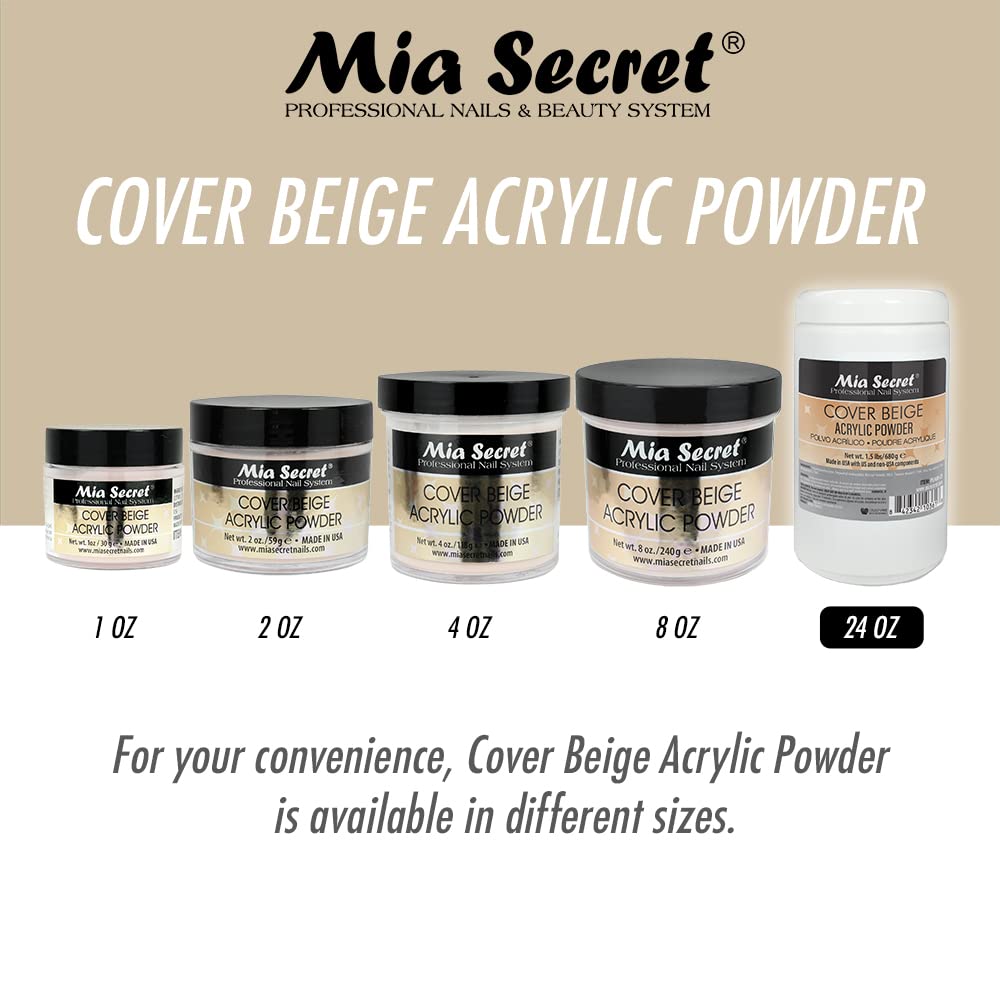 Mia Secret Cover Beige Acrylic Powder - 1.5 lbs Beauty & Personal Care Mia Secret