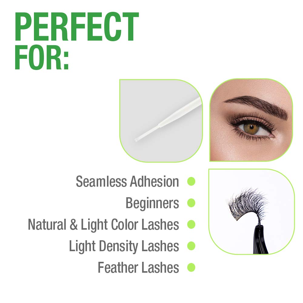 DUO Brush-On Clear Lash Glue -Waterproof Strip Lash Adhesive with Vitamins A, C & E, Long Lasting Eyelash Glue, 0.18 oz, 1 Pack Beauty and Personal Care DUO