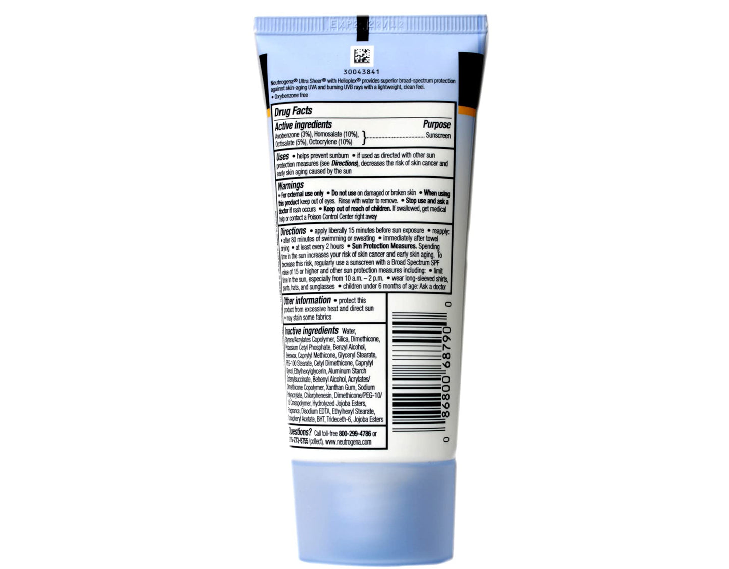 Neutrogena Ultra Sheer Dry-Touch Sunscreen SPF 55 3 oz (5 Pack)