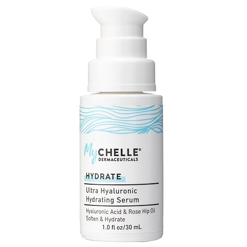 MyCHELLE Dermaceuticals Ultra Hyaluronic Hydrating Serum (1.0 Fl Oz) - Rich Hydration for Dry Skin with Vegan Hyaluronic Acid, Help Plump Skin Beauty & Personal Care MyChelle Dermaceuticals