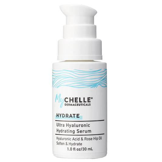 MyCHELLE Dermaceuticals Ultra Hyaluronic Hydrating Serum (1.0 Fl Oz) - Rich Hydration for Dry Skin with Vegan Hyaluronic Acid, Help Plump Skin Beauty & Personal Care MyChelle Dermaceuticals