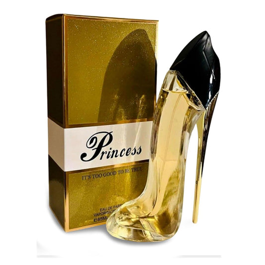 EBC Perfume Princess High Heel Women Gold Perfume 85ml / 2.9 Fl Oz Eau De Parfum Vaporisateur Spray - Long Lasting, Oil France Beauty & Personal Care EBC Perfume