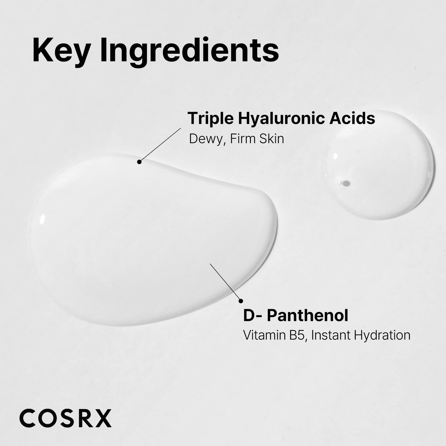 COSRX Hydrium Triple Hyaluronic Moisture Ampoule, 40ml / 1.35 fl.oz | Hyaluronic Acid Viscous Serum | Korean Skin Care, Animal Testing Free, Paraben