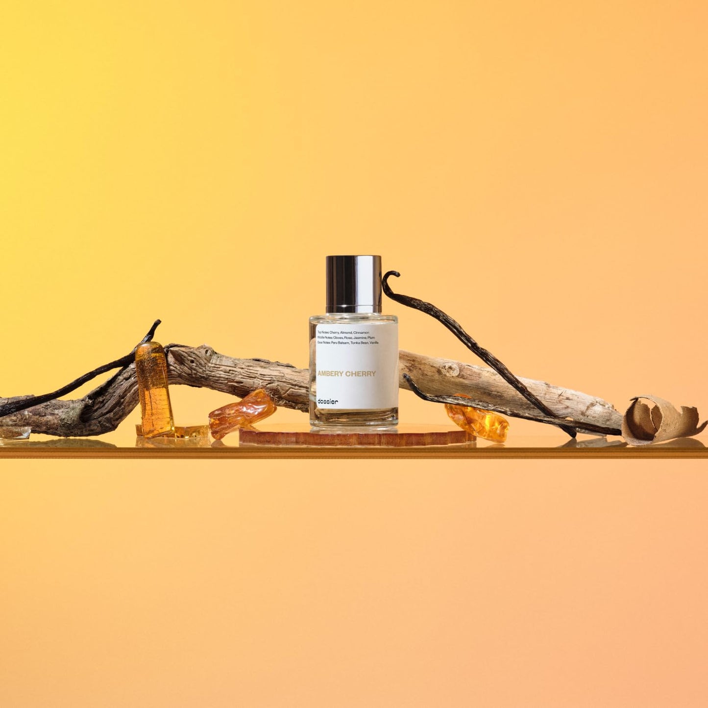 Dossier - Eau de Parfum - Ambery Cherry - Inspired by T.Ford Lost Cherry - Perfume Luxury - Pure Infused - Paraben Free - Vegan - For Women Men Unisex