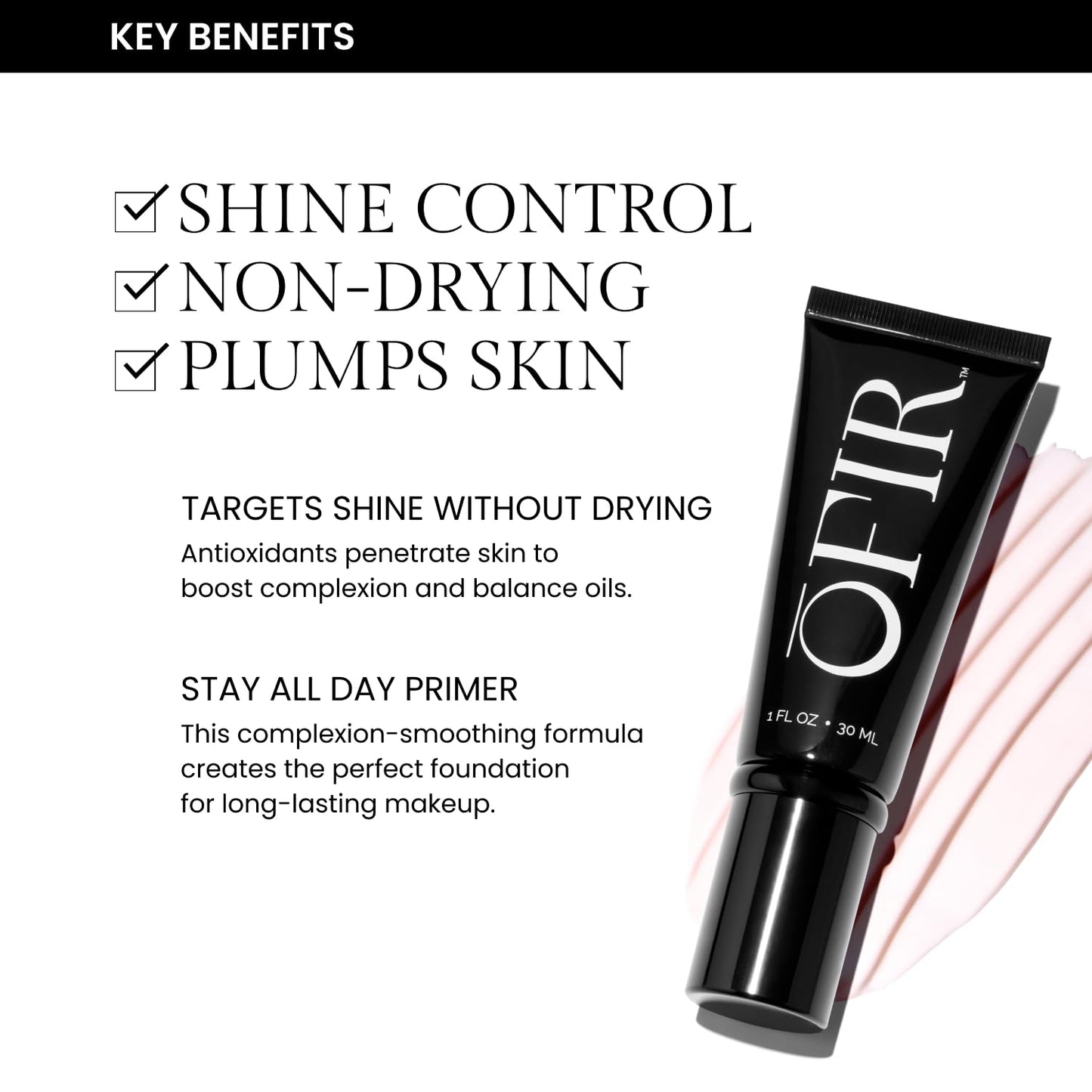 Ofir Skin Prep Matte Primer For Face Before Makeup | Pore-Minimizing Primer Face Makeup | Vegan, Lightweight, Non-Creasing and Hydrating Barrier that