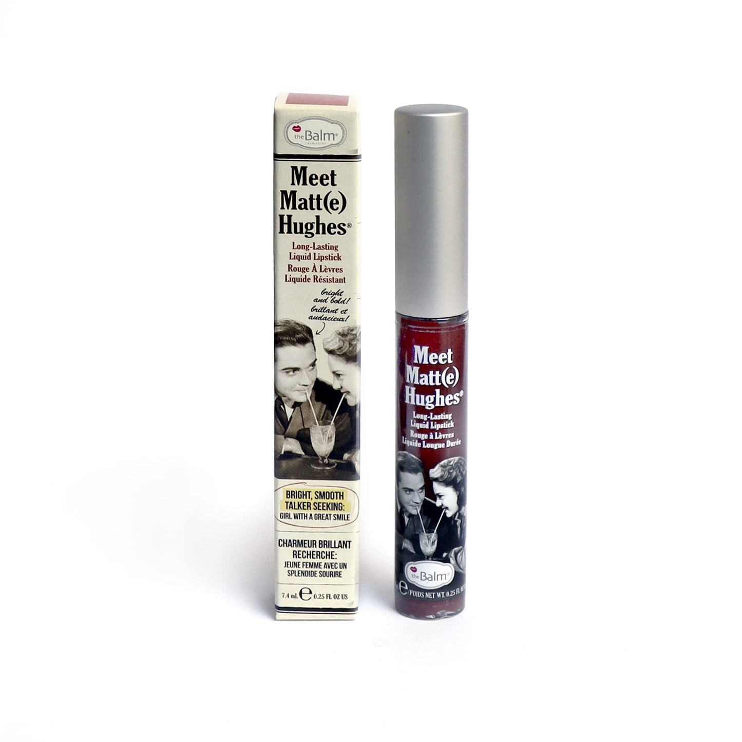 Meet Matte Hughes Long Lasting Liquid Lipstick - Fierce by the Balm for Women - 0.25 oz Lip Gloss