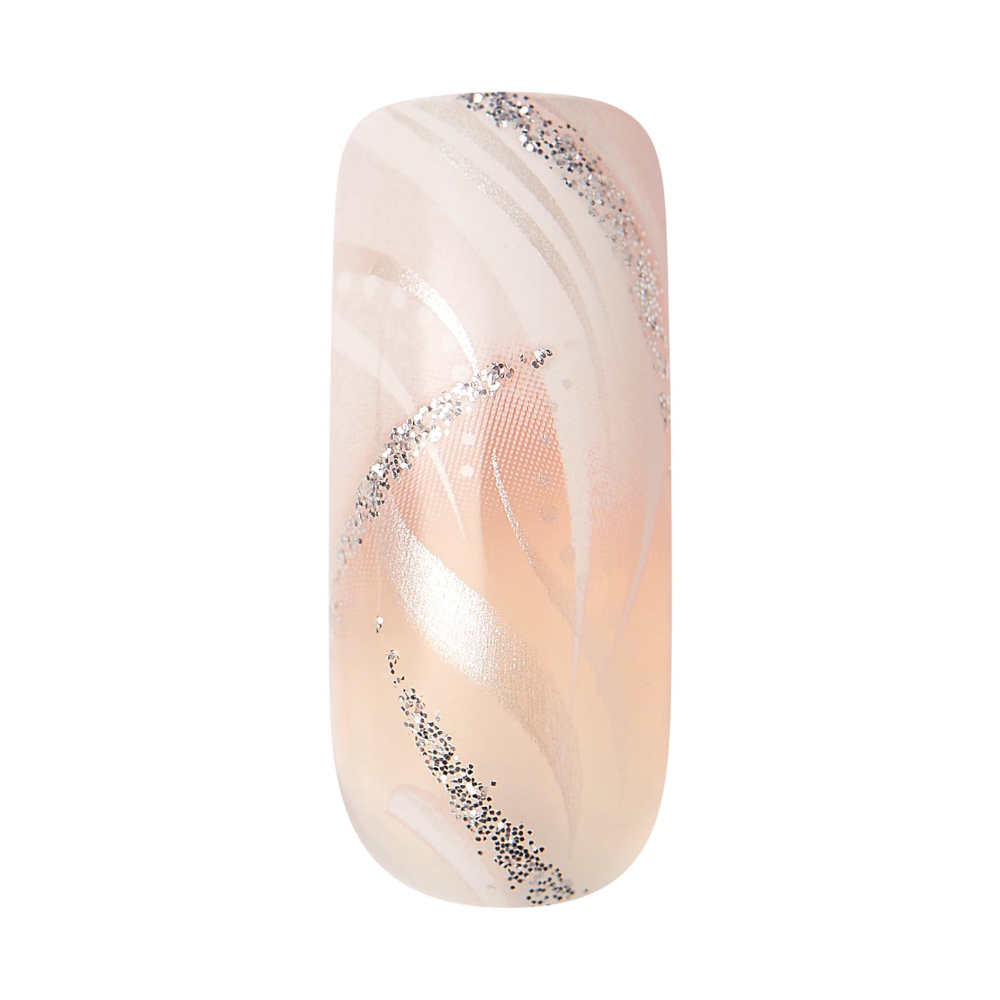 Gold Finger False Nails Gel Glam Design Full Cover Fake Nails, Long Length (2 PACK)