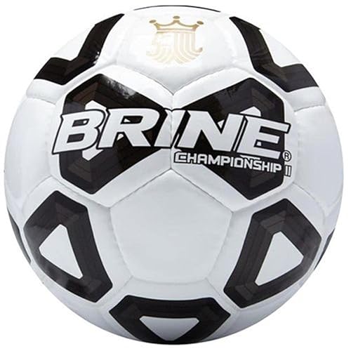 Brine Championship II Soccer Ball Size 5-White/Bla