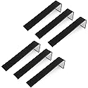Novel Box 6 Pack Bracelet/Watch Ramp Black Leatherette 2x8.25x2 Inches - Slim and Sleek Ramps for Jewelry Display - Bracelet Holder Organizer Stand…