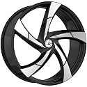 Azara AZA-524 22x8.5 5x114.3 5x120 +38 Cb 74.1 Gloss Black & Machined