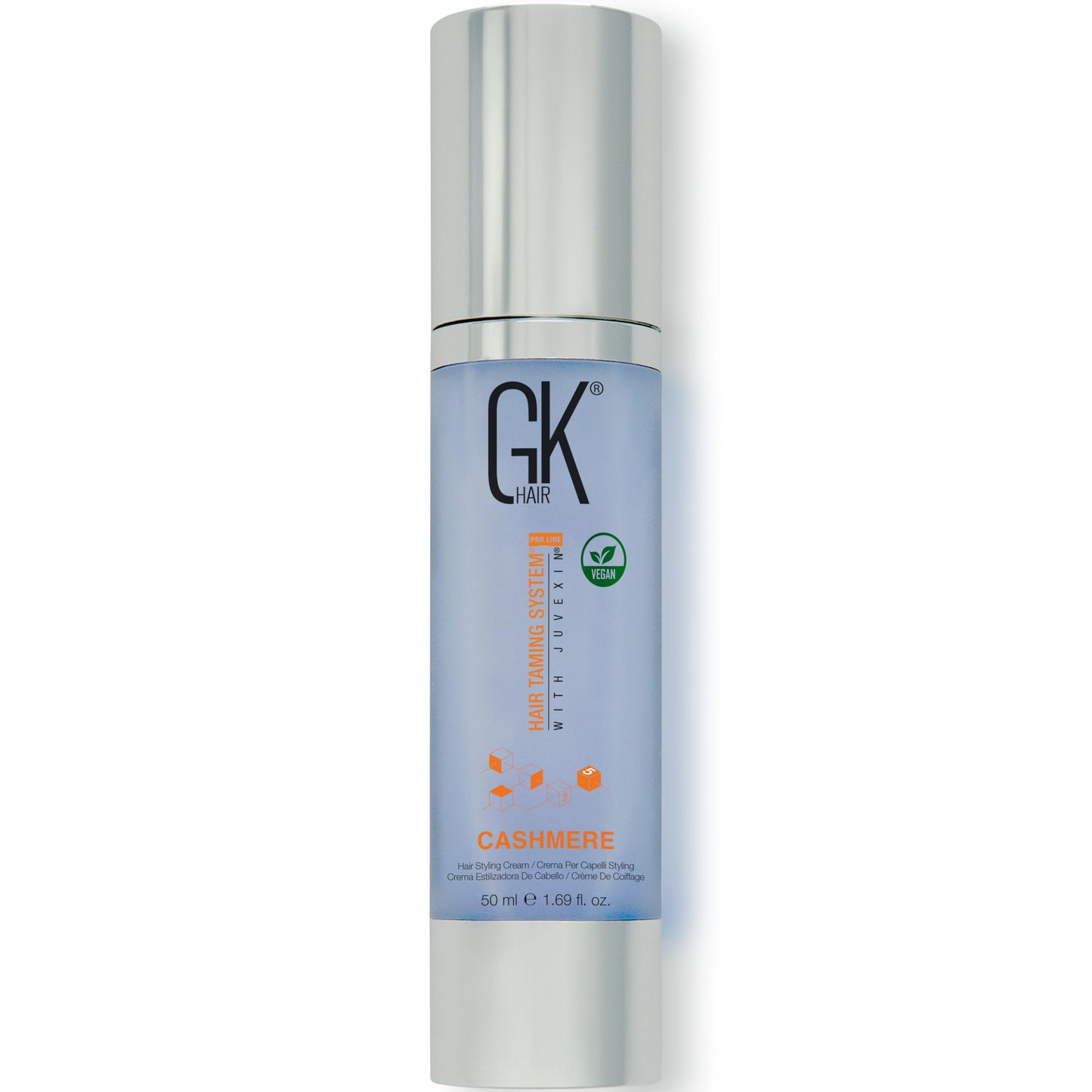 GK HAIR Cashmere Hair Cream 1.69 Oz - Smoothing & Shine Styling Cream with Argan Oil, Anti Frizz Hair Cream for Soft, Silky & Manageable Hair