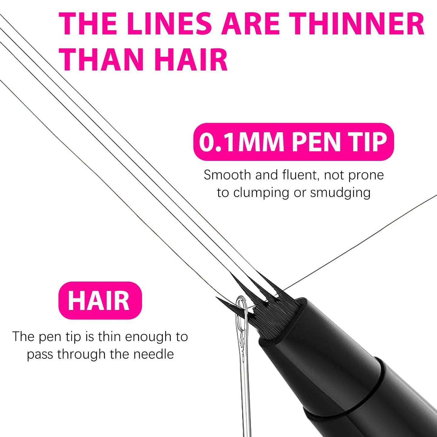 MAVENI 2-in-1 Eye Brow Pencils for Women,Waterproof Eyebrow Pen with 4 Tip Microblading Eyebrow Pencil and 0.01mm Ultra-Precise Eyeliner,Create…