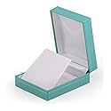 888 Display USA Ultra Elegant Teal Blue Earring Jewelry Box - Small Earrings or Thin Wire Pendant Jewelry Gift Box