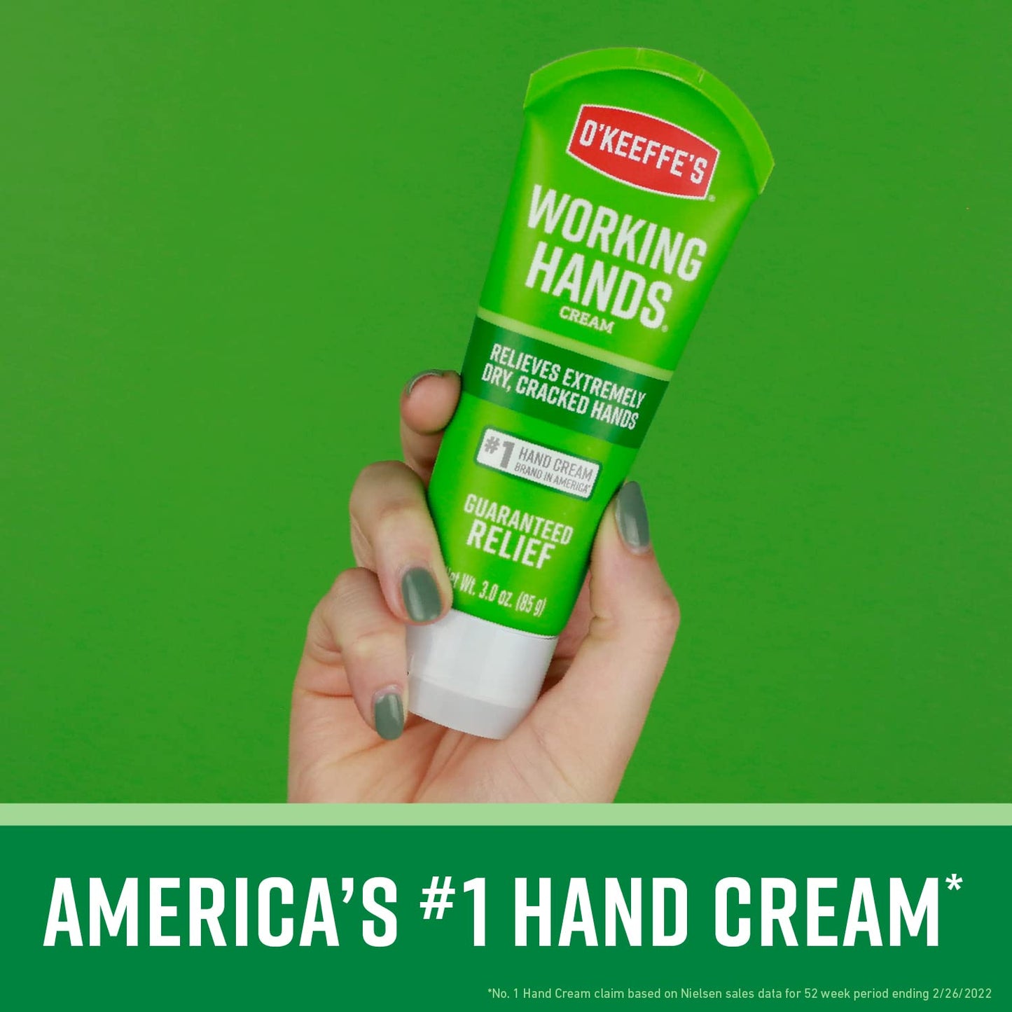 O'Keeffe's Working Hands Hand Cream (3 oz Tube) and Healthy Feet Foot Cream (3 oz Tube) - Repairing Skincare for Extremely Dry, Cracked Hands