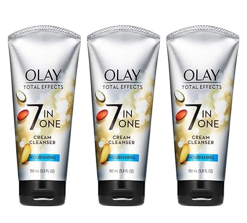 Facial Cleanser by Olay Total Effects Nourishing Cream Facial Cleanser, 5 Fl Oz, Pack of 3