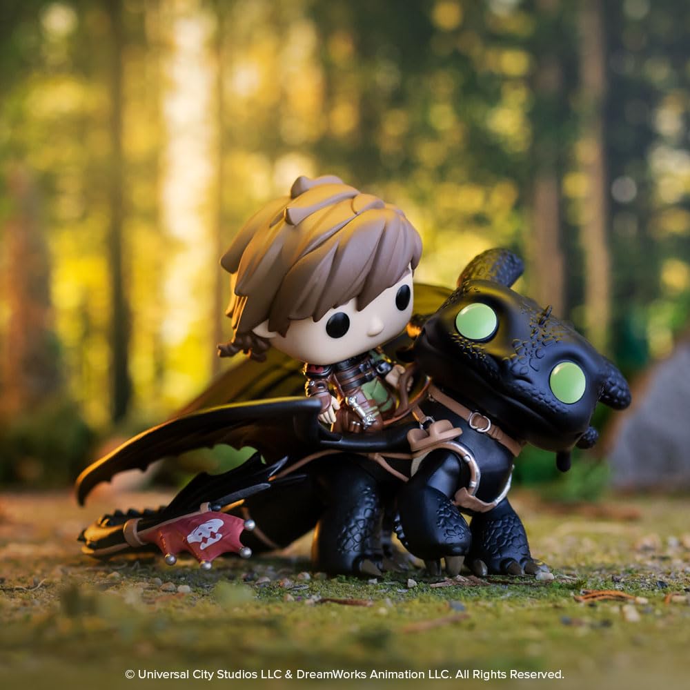 Funko POP! Rides Deluxe: How to Train Your Dragon - Hiccup with Toothless - Collectable Vinyl Figure - Gift Idea - Official Merchandise - for Kids…